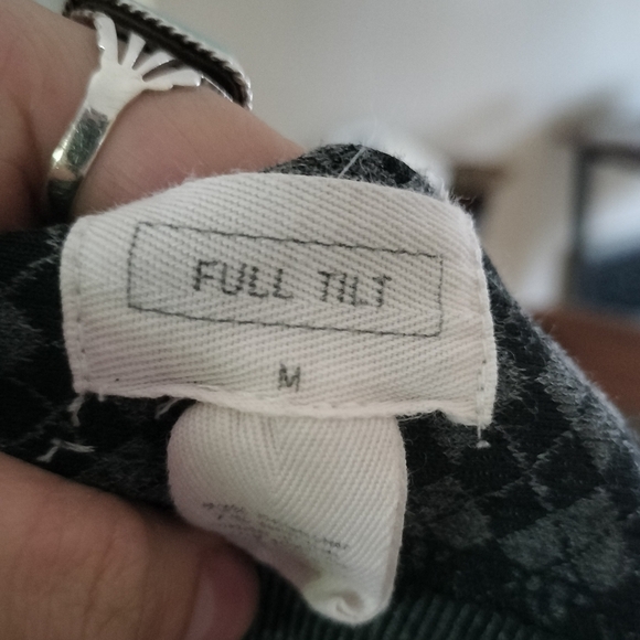 Full Tilt Academia Stylish Gray Checkered Skirt with Buckle Accents - Picture 3 of 4